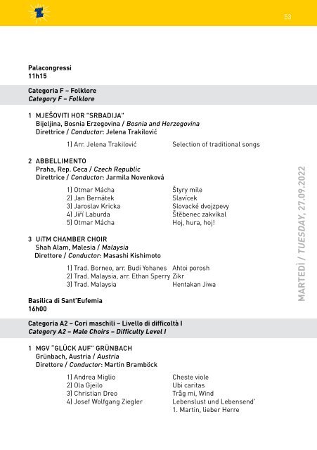 10th Isola del Sole - Program Book