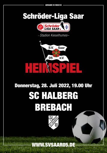 05er Magazin - Heimspiel gegen SC Halberg Brebach