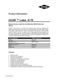 Product Information UCAR ™ Latex D-70 - Mielco