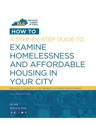 KLC Step-by-Step Guide to Examine Homelessness & Affordable Housing in Your City