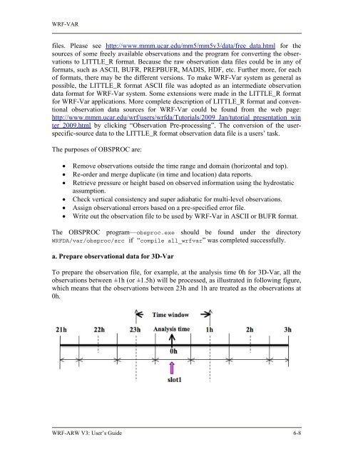 WRF ARW User's Guide - MMM - UCAR