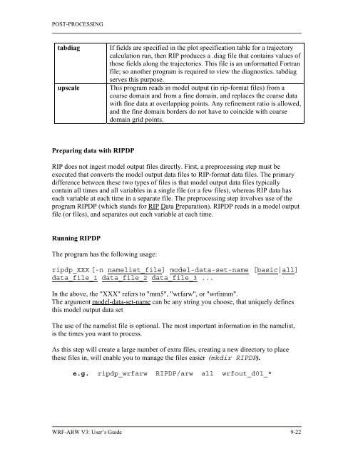 WRF ARW User's Guide - MMM - UCAR