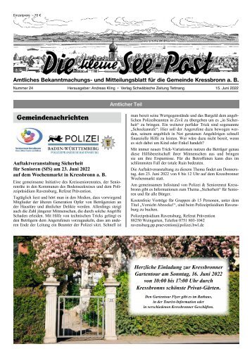Die kleine See-Post 15.06.2022