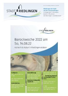 Amtliches Mitteilungsblatt Riedlingen 27.07.2022