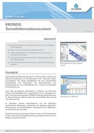 KRONOS Tunnelinformationssystem