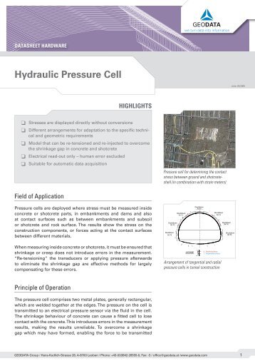 Hydraulic Pressure Cell.indd - GeoData Andina
