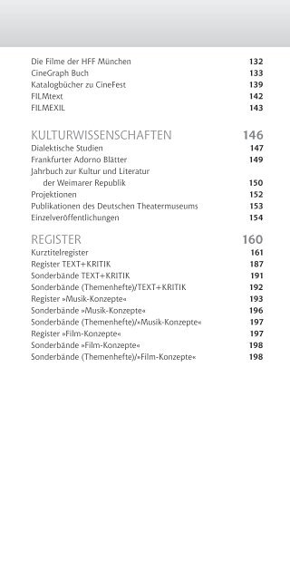 Gesamtverzeichnis / Complete directory