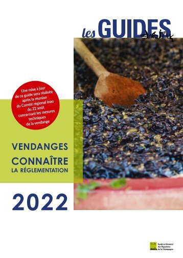 GUIDE Réglementation vendange 2022