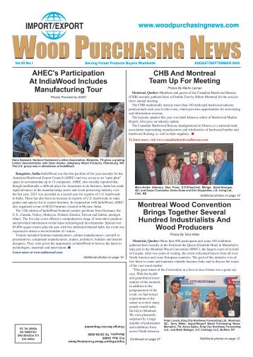 Import/Export Wood Purchasing News - August/September 2022