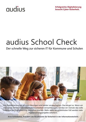 Onepager audius School Check 