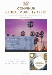 CONVINUS Global Mobility Alert Week 30.2022