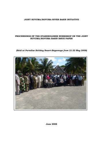 BIP Workshop Das Es Salaam May 2008 - Proceedings