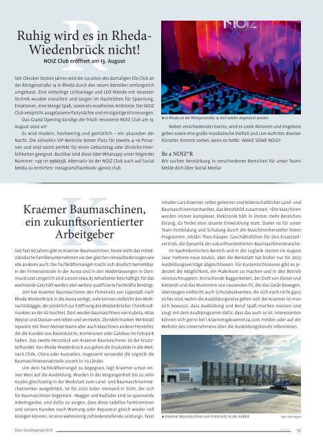 Das Stadtgespräch Ausgabe August 2022 auf Mein Rheda-Wiedenbrück