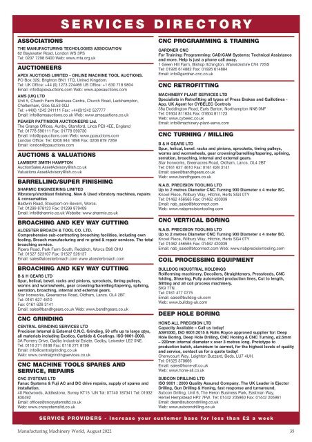 Manufacturing Machinery World - August 2022