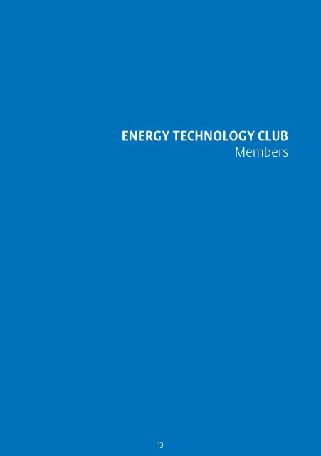 Energy Technology Club - General Membership Brochure
