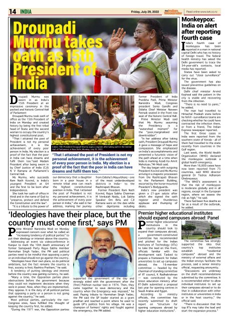 The Indian Weekender, 29 July 2022