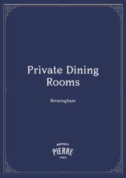 Birmingham Private Dining