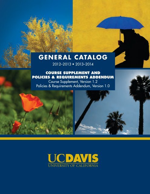 12 14 Uc Davis General Catalog Supplement
