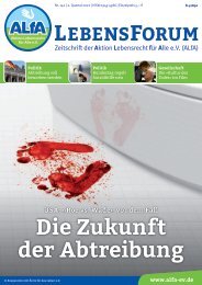 ALfA e.V. Magazin - LebensForum / 142 / 2/2022