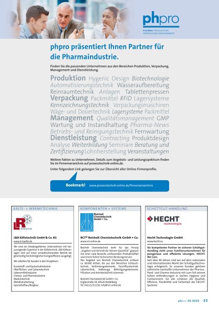 phpro – Prozesstechnik für die Pharmaindustrie 02.2022