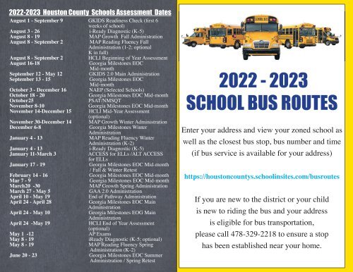 Houston County School Calendar 2022-2023