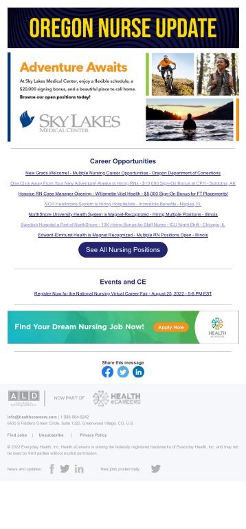 Oregon Nurse Update - July 2022