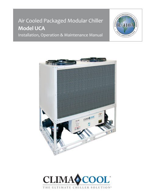 Air Cooled Packaged Modular Chiller Model UCA - ClimaCool 