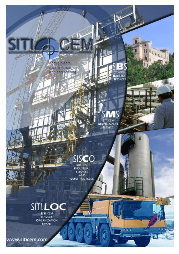 (group) company profile - Siti.Cem Apme SpA