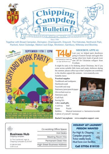 Chipping Campden Bulletin - August 2022 Issue