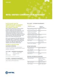 Mitel Unified Communicator Advanced Data Sheet (PDF)