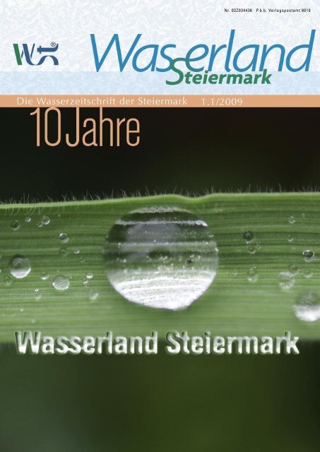 Die Wasserzeitschrift der Steiermark 1.1/2009