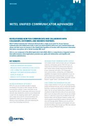 Mitel Unified Communicator Advanced Brochure (PDF)