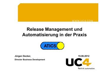 UC4: Release Management und Automatisierung in der Praxis