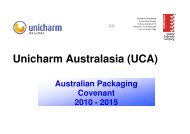 Unicharm Australasia (UCA) - Australian Packaging Covenant