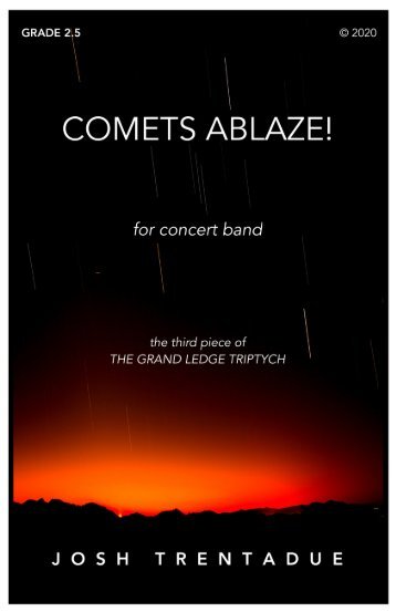 Comets Ablaze! - Full score