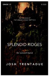 Splendid Ridges - Full score