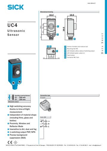 Ultrasonic Sensor - DETECTION ET AUTOMATISME