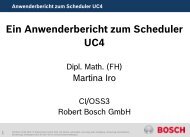 Ein Anwenderbericht zum Scheduler UC4