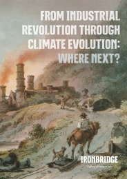 From Industrial Revolution through climate evolution: Where next?