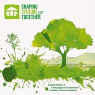 Sustainability at Champignon Hofmeister