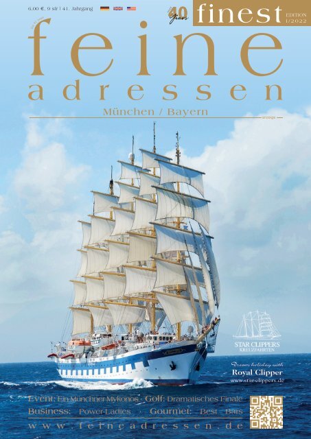 »feine adressen – finest« – Edition München I/2022 