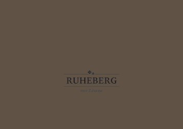 RUHEBERG – Eintreten und Wohlfühlen