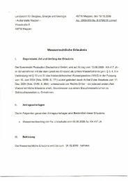 Sonderbetriebsplan: Bohrplatz Wasserrechtliche Erlaubnis