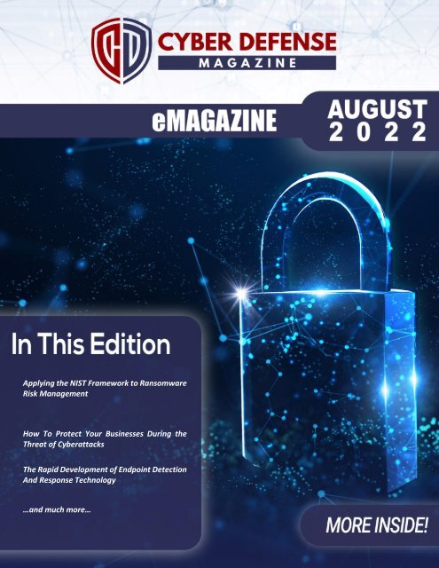 Cyber Defense eMagazine August Edition for 2022