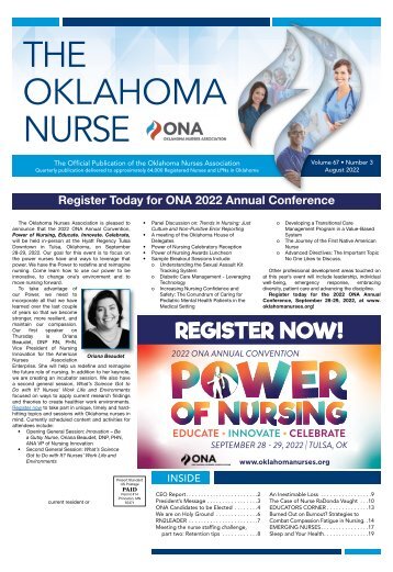 The Oklahoma Nurse - August 2022