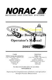 UC4 Total Control Automatic Boom Height Operator's Manual - Norac