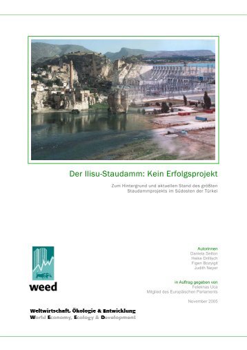 Der Ilisu-Staudamm: Kein Erfolgsprojekt - Weed