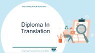 A Diploma in Translation: The Benefits