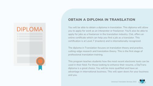A Diploma in Translation: The Benefits