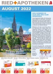 Angebote der RIED + APOTHEKEN, Ulm & Neu-Ulm im August 2022